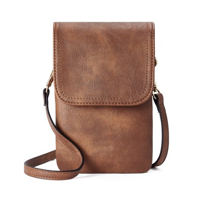 Small Leather Wallet Phone Purse