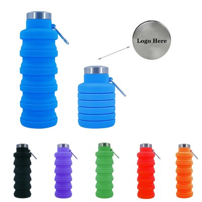 18Oz Silicone Collapsible Water Bottles