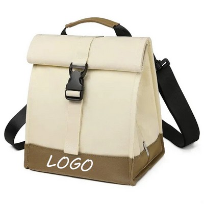 Foldable lunch bag multifunctional crossbody cooler