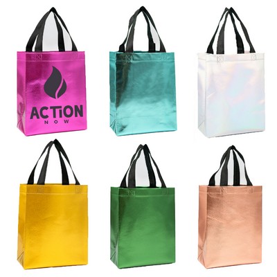 Glossy Metallic Non-Woven Gift Bags