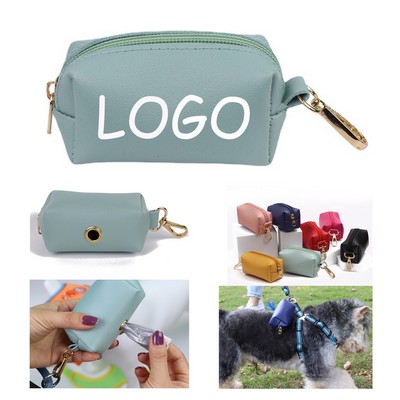 PU Leather Pet Poop Bag Dispenser