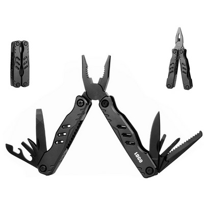 Compact Black Multi Pliers Tool Kit
