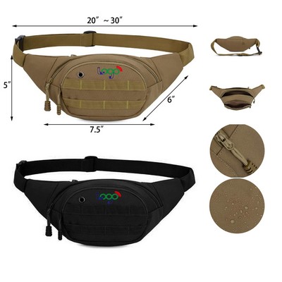 Nylon Oxford Water-Resistant Edc Fanny Pack