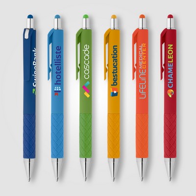 Islander Gel Retractable Bright Stylus Pen - Full-Color Inkjet