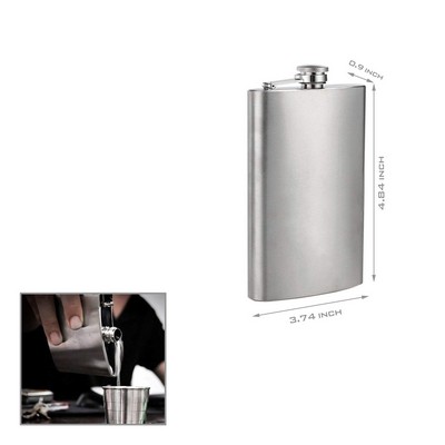 Stainless Steel Hip Flask With Tightly Sealed Cap