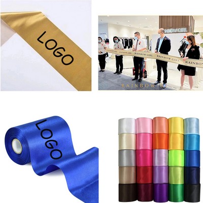 6" Wide Satin Ribbons For Cutting Ceremony