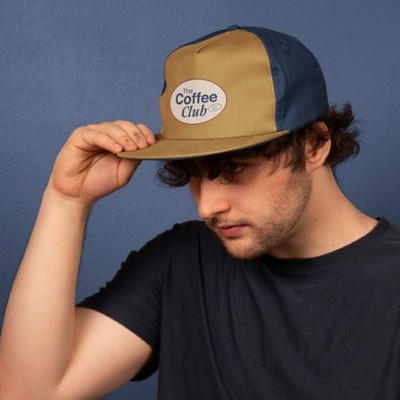 5-Panel Hat - Flat Brim - Structured - Cotton Twill