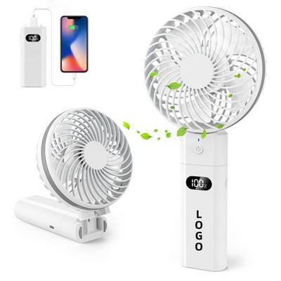 5200Mah Handheld Fan Foldable Usb Rechargeable Battery