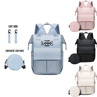 Practical Large Capacity Diaper Backpack.