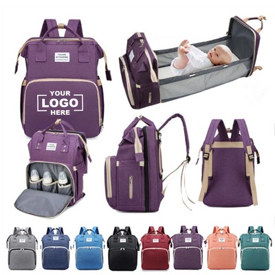 Compact and Practical Diaper Bag Backpack.
