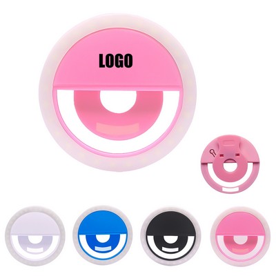 Bright Rechargeable Portable Clip-on Selfie Ring Fill Light