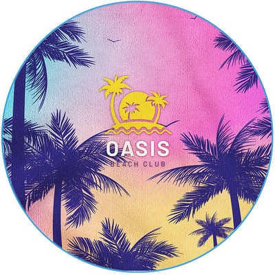 ProColor Double Sided Pure Poly Beach Diameter Towel 60"