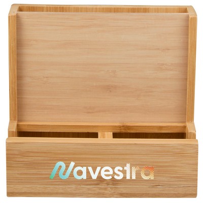 FSC® Bamboo Photo Frame Desktop Organizer