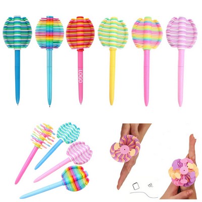 Creative Rotate Petal Decompression Ballpoint Pen
