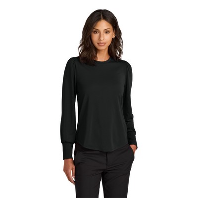 Mercer+Mettle® Women's Stretch Jersey Long Sleeve Blouson Top