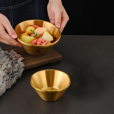 Stainless Steel Broad Brimmed Rice Bowl 17 oz.