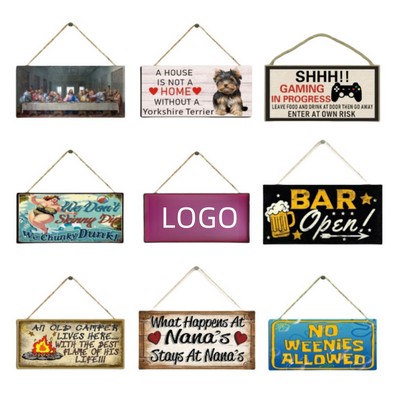 Welcome Home Wooden Door Signs Decor