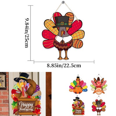 Festive Thanksgiving Door Hanger Decoration.