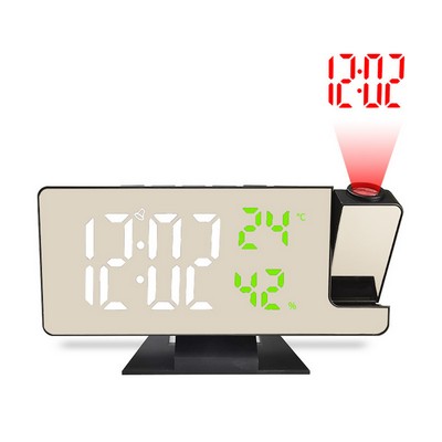Multifunctional Creative Led Projection Clock w/ Radio