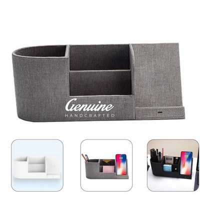 Wireless Charging Desk Organizer