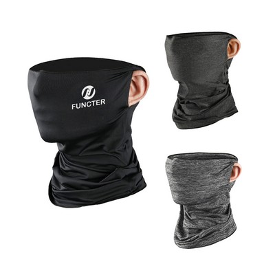 Ice Silk Cooling Sun Block Wind Proof Motorcycle Sun Mask UV Ear Monaural Neck Gaiter
