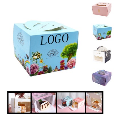 Portable 4-Inch Baking Boxes for Cake