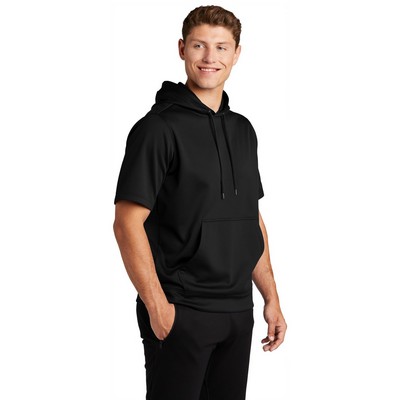 Sport-Tek Sport-Wick Fleece Short Sleeve Hooded Pullover