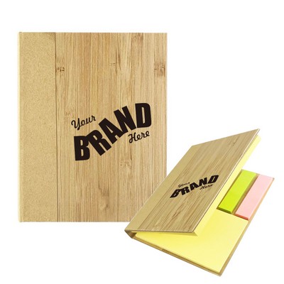 Bamboo Cover Sticky Notepad