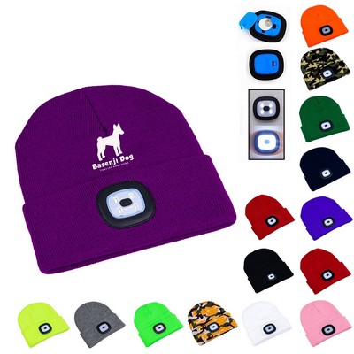 LED Light Knit Hat