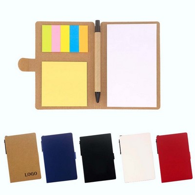 Eco Handy Notebook w/Sticky Notes & Flags