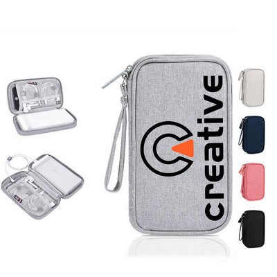 Portable 2 Layer Electronics Organizer