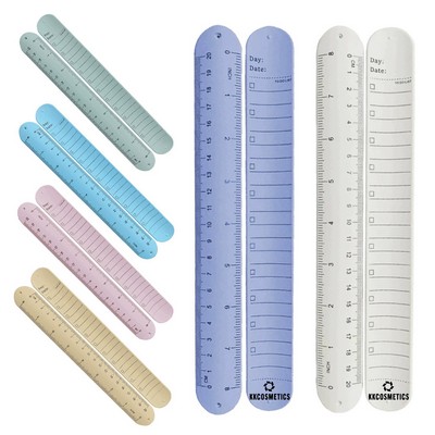 Silicone Wristband Ruler w/ Notetaking Surface