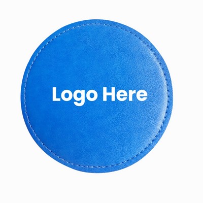 Round PU Leather Coasters
