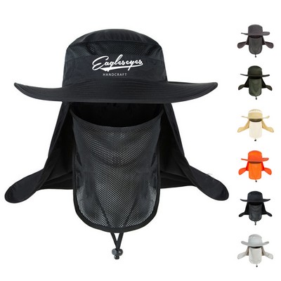 Mesh Shawl Fisherman Bucket Hat
