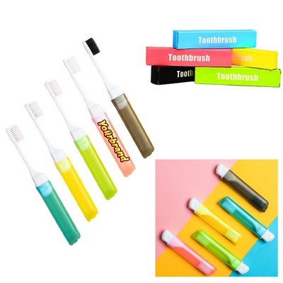 Portable Toothbrush With Travel Case