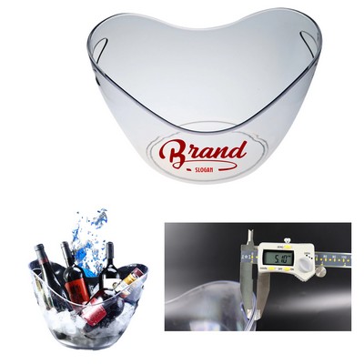 135oz Clear Plastic Ice Bucket