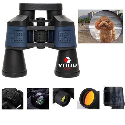 7x Black And Blue Binoculars