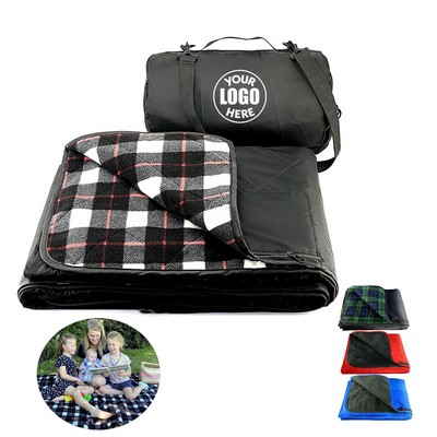 Large Waterproof Windproof Extra Thick Quilted Wool Blanket