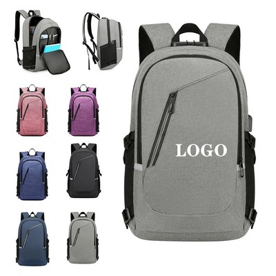 Business Backpack with Built-in Charging Port
