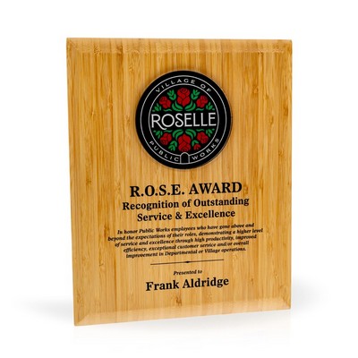 Allegra Bamboo Plaque, 10.5x13