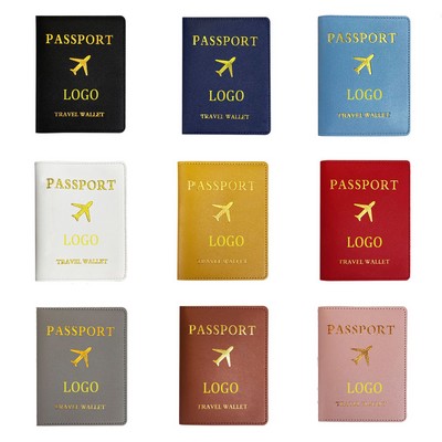 Leather Passport Holder Covers Case for Women Men