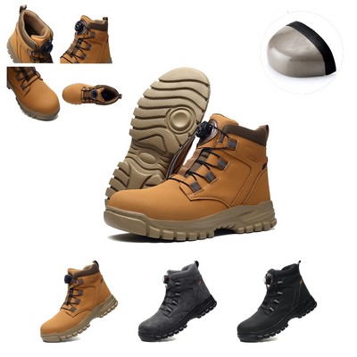 Custom High Cut Safety Work Shoes With Steel Toe