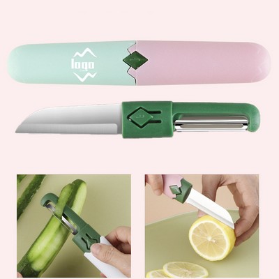 2-in-1 Paring Knife & Peeler – Compact and Versatile