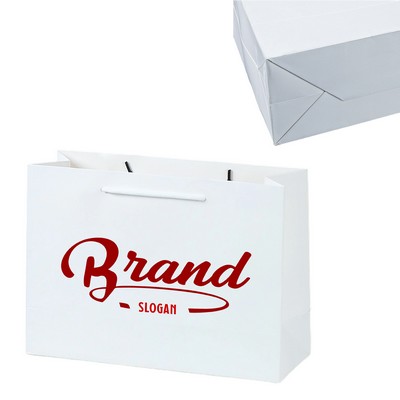Extra Large White Paper Bag With Handle