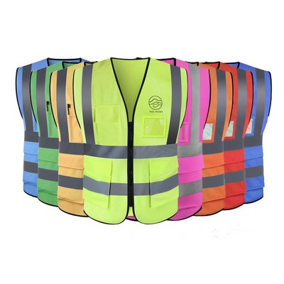 Multi-Pocket Reflective Safety Vest