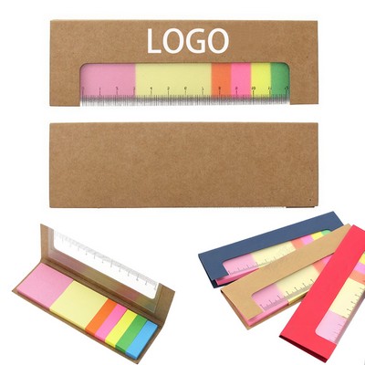 Ruler - Integrated Sticky Note Pad