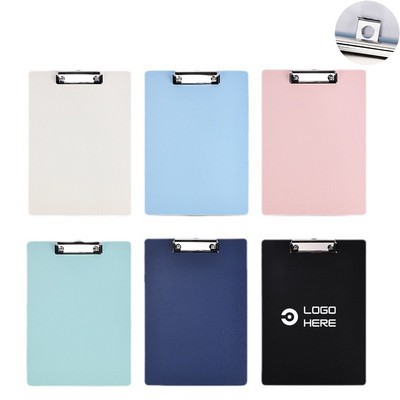 A4 Plastic Clipboard With Low Profile Metal Clip