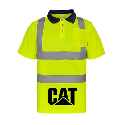 Class 2 Hi-Vis Short Sleeve Safety Polo Shirts