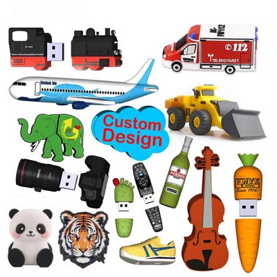 Custom PVC 3D USB Drives(1GB)