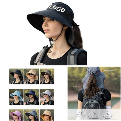 Ladies Ponytail Beach Hat